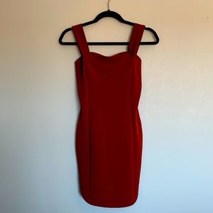 Bozzolo off-the-shoulder cocktail dress.